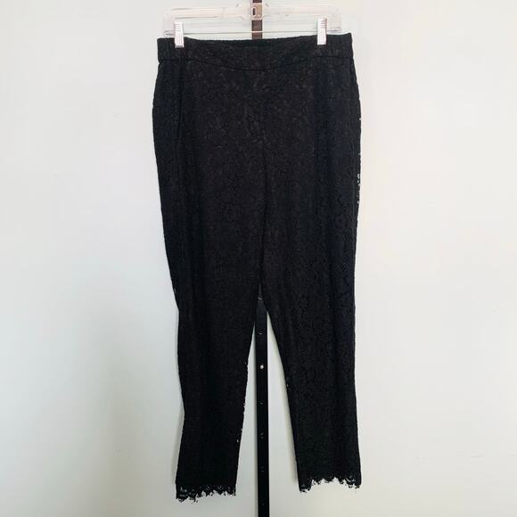 J. Crew Easy Pant in Black Lace Size 6T - Picture 2 of 9
